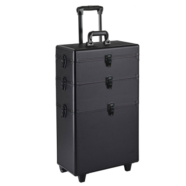 Valise coiffure a roulettes 3 parties Eco